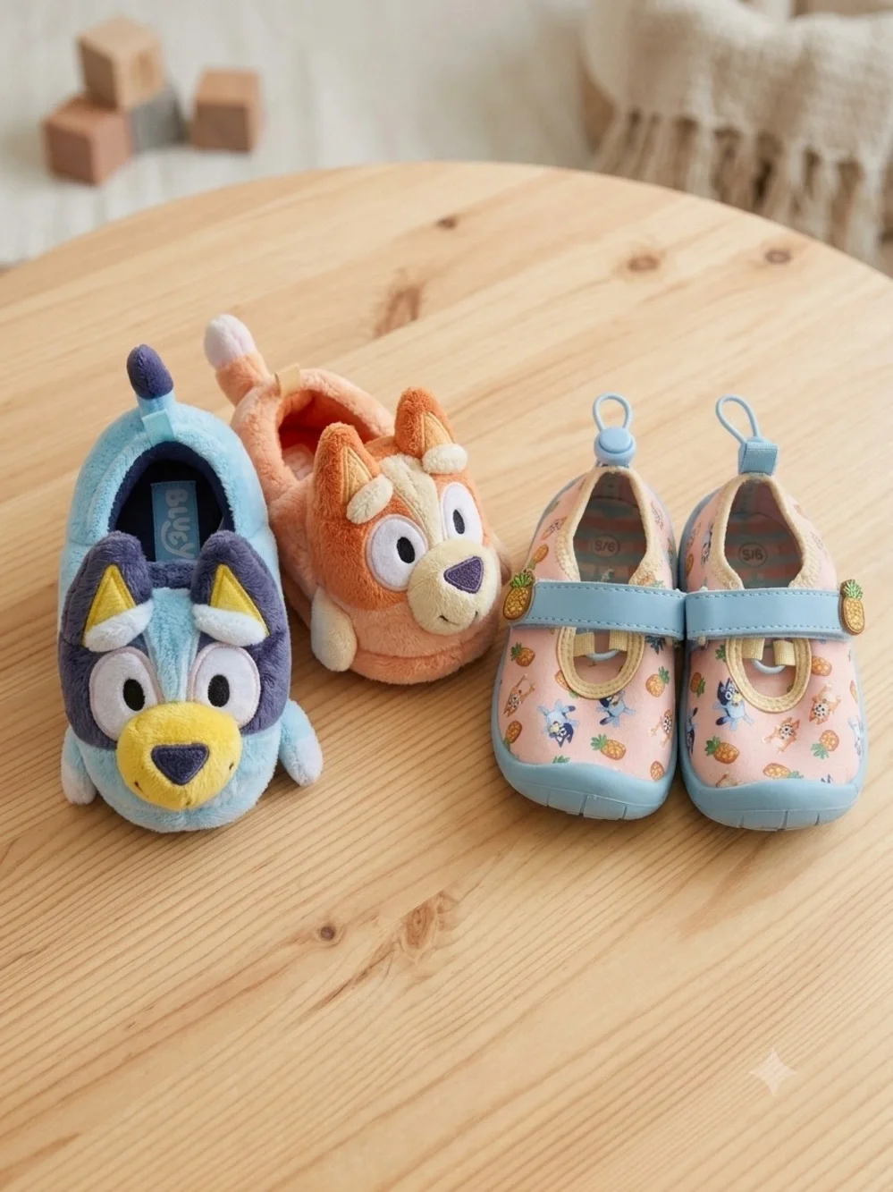 Bluey slippers and shoes size 5/6 toddler